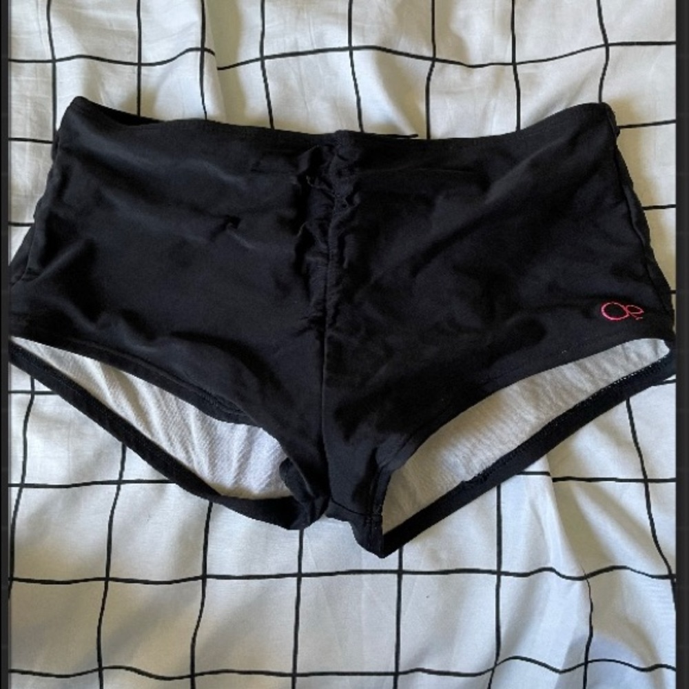 Op plains black swim bottoms size 16 girls